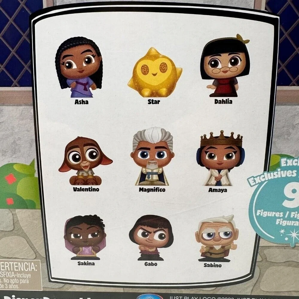 Disney Doorables WISH Set‎ of 9 Exclusive Figures ASHA STAR DAHLIA VALENTINO NEW